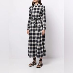 Polo Ralph Lauren // Check Print Maxi Shirtdress